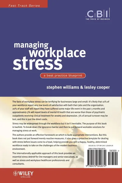 Обложка книги Managing Workplace Stress. A Best Practice Blueprint, Stephen Williams, Lesley Cooper, Steve Williams