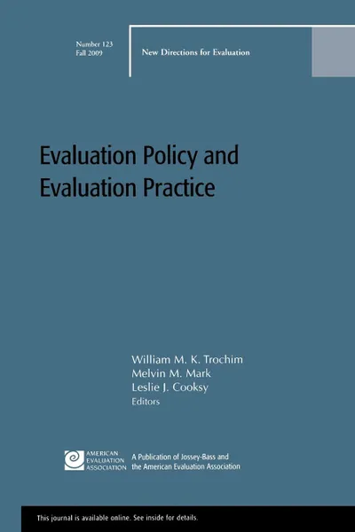 Обложка книги Evaluation Policy and Practice, EV, Cooksy, Mark