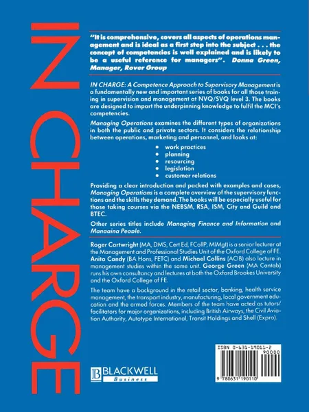 Обложка книги Managing Operations, Roger Cartwright, Michael Collins