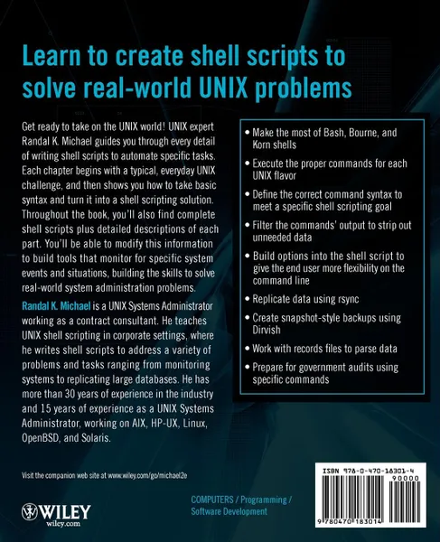 Обложка книги Mastering UNIX Shell Scripting 2e, Michael