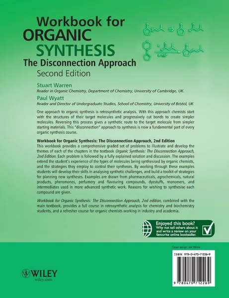 Обложка книги Workbook for Organic Synthesis 2e, Warren