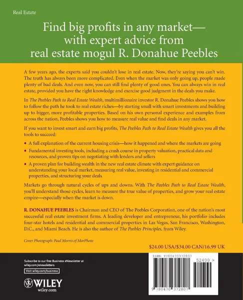 Обложка книги The Peebles Path to Real Estate Wealth. How to Make Money in Any Market, R. Donahue Peebles