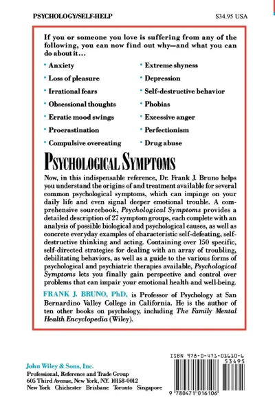Обложка книги Psychological Symptoms, Frank J. Bruno, Bruno