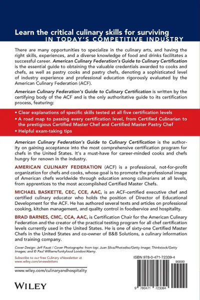 Обложка книги The American Culinary Federation's Guide to Culinary Certification. The Mark of Professionalism, Michael Baskette, Brad Barnes, American Culinary Federation