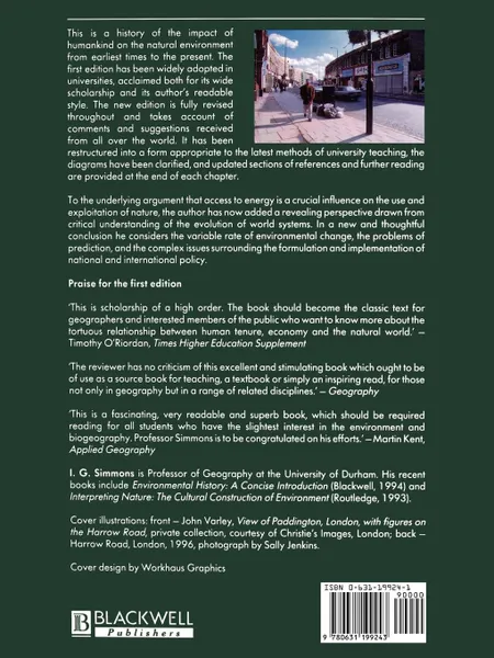 Обложка книги Changing the Face of the Earth. Culture, Environment, History. Second Edition, I. G. Simmons, Ian G. Simmons