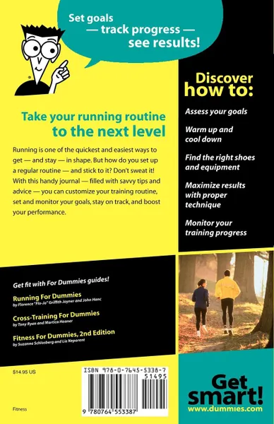 Обложка книги Runners Training Diary For Dummies, St. John