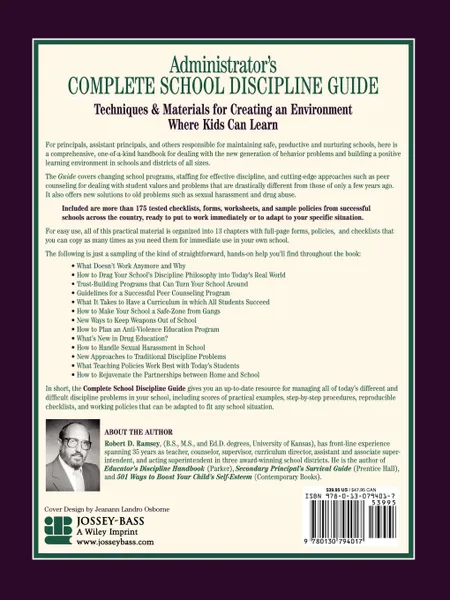 Обложка книги Administrator's Complete School Discipline Guide. Techniques & Materials for Creating an Environment Where Kids Can Learn, Robert D. Ramsey, Ramsey