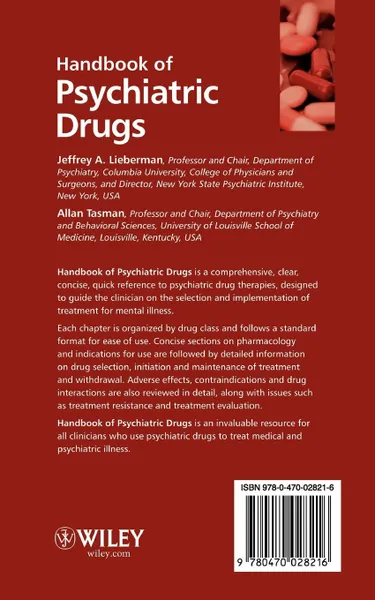 Обложка книги Handbook of Psychiatric Drugs, Lieberman