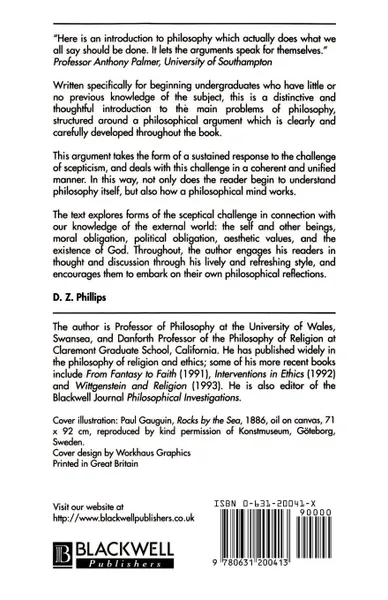Обложка книги Introducing Philosophy, Dewi Zephaniah Phillips, D. Z. Phillips