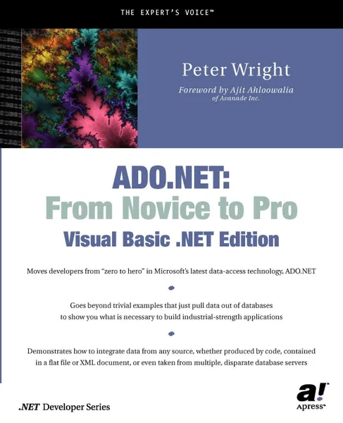 Обложка книги ADO.NET. From Novice to Pro, Visual Basic.Net Edition, Peter Wright