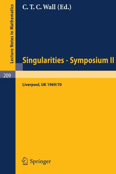 Обложка книги Proceedings of Liverpool Singularities - Symposium II. (University of Liverpool 1969/70), 