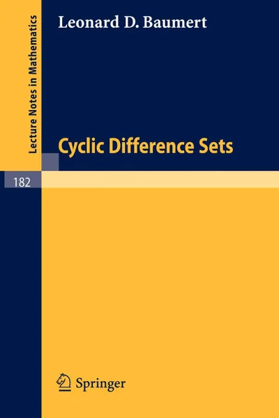 Обложка книги Cyclic Difference Sets, Leonard D. Baumert