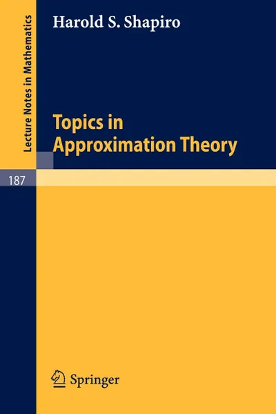 Обложка книги Topics in Approximation Theory, Harold S. Shapiro