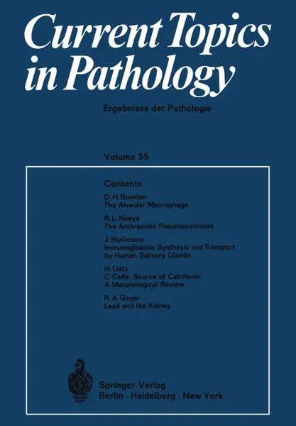 Обложка книги Current Topics in Pathology / Ergebnisse der Pathologie, H.-W. Altmann, K. Benirschke, A. Bohle