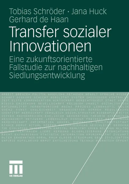 Обложка книги Transfer sozialer Innovationen. Eine zukunftsorientierte Fallstudie zur nachhaltigen Siedlungsentwicklung, Tobias Schröder, Jana Huck, Gerhard de Haan