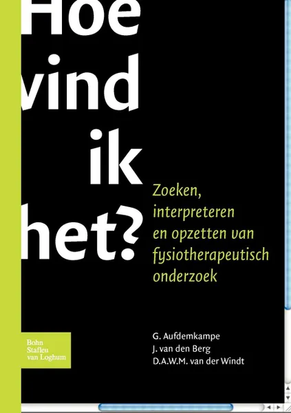 Обложка книги Hoe vind ik het?, G.J. Aufdemkampe, D.A.W.M. VAN DER Windt