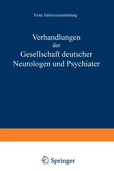 Обложка книги Verhandlungen Der Gesellschaft Deutscher Neurologen Und Psychiater, Na Nitsche