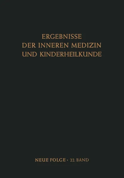 Обложка книги Ergebnisse der Inneren Medizin und Kinderheilkunde, L. Heilmeyer, R. Schoen, A. Prader