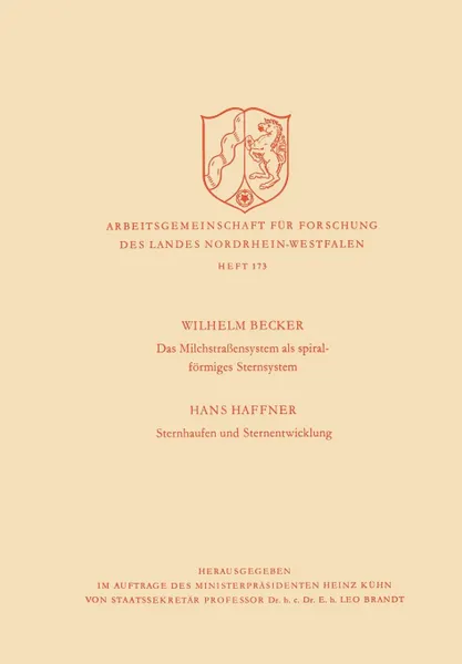 Обложка книги Das Milchstrasssensystem ALS Spiralformiges Sternsystem / Sternhaufen Und Sternentwicklung, Wilhelm Becker