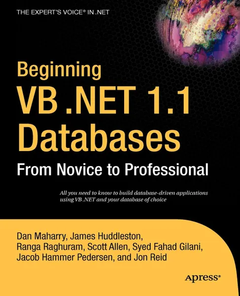 Обложка книги Beginning VB .Net 1.1 Databases. From Novice to Professional, Peter Wright, Matthew MacDonald, Daniel Maharry