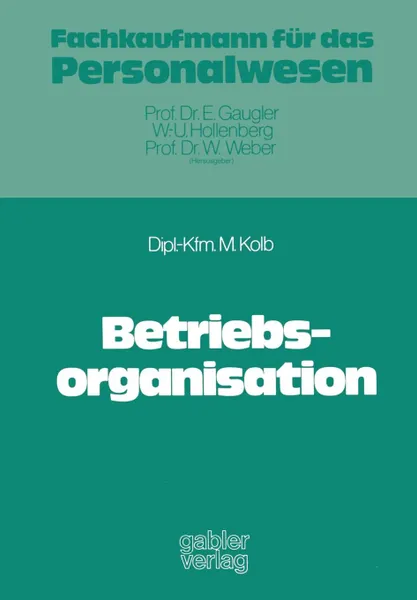 Обложка книги Betriebsorganisation, Meinulf Kolb