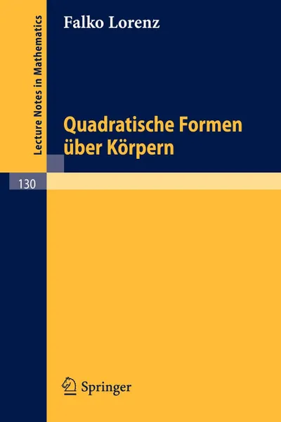 Обложка книги Quadratische Formen Uber Korpern, Falko Lorenz
