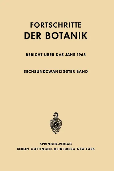 Обложка книги Bericht uber das Jahr 1963, Erwin Bünning, Heinz Ellenberg