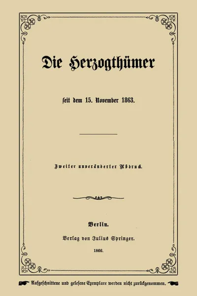 Обложка книги Die Herzogthumer, Na Ungern-Sternberg, Ungern-Sternberg