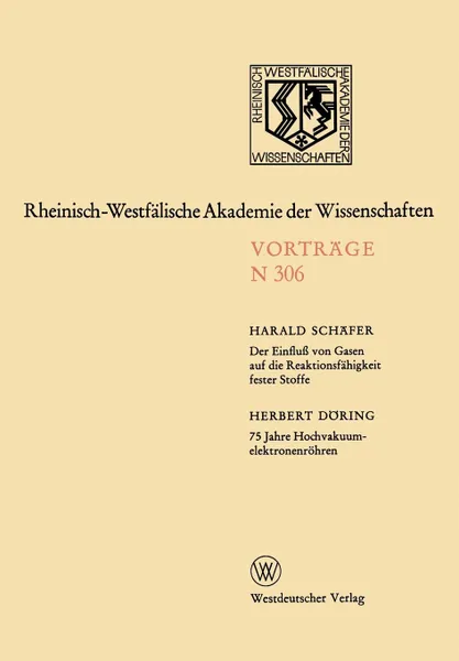 Обложка книги Der Einfluss von Gasen auf die Reaktionsfahigkeit fester Stoffe, Harald Schäfer