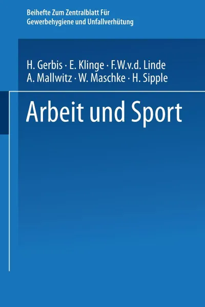 Обложка книги Arbeit Und Sport, Hermann F. Gerbis