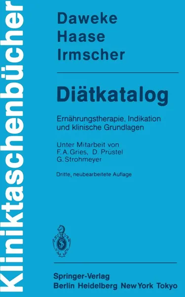 Обложка книги Diatkatalog, J. Springer