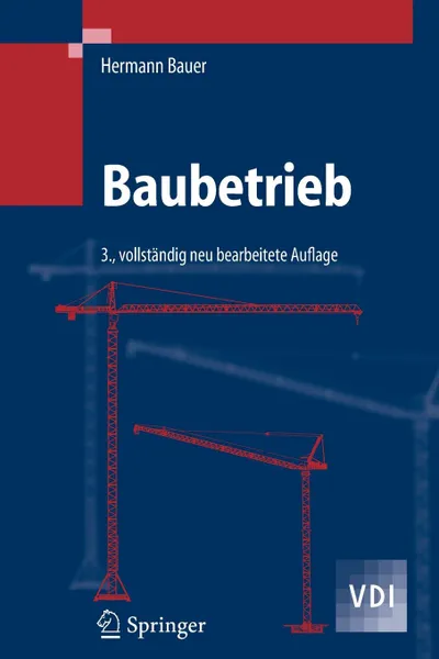 Обложка книги Baubetrieb, Hermann Bauer