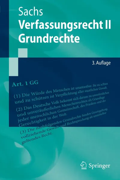 Обложка книги Verfassungsrecht II - Grundrechte, Michael Sachs