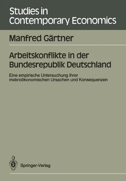 Обложка книги Arbeitskonflikte in der Bundesrepublik Deutschland, Manfred Gärtner