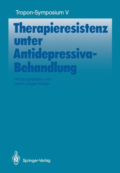 Обложка книги Therapieresistenz unter Antidepressiva-Behandlung, Hans-Jürgen Möller