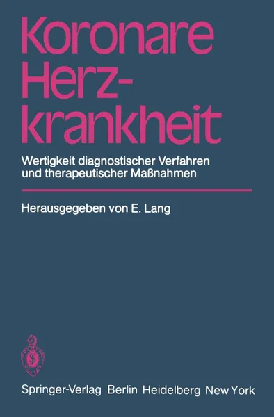 Обложка книги Koronare Herzkrankheit, E. Lang