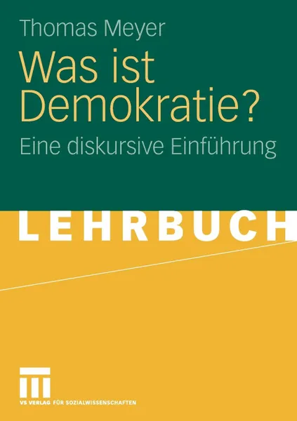 Обложка книги Was ist Demokratie?, Thomas Meyer