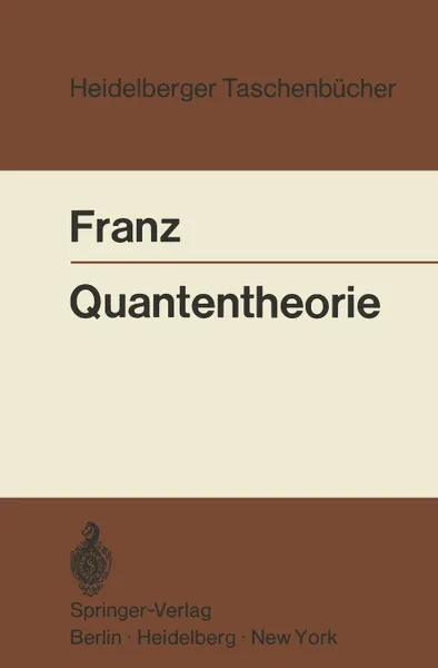 Обложка книги Quantentheorie, Walter Franz