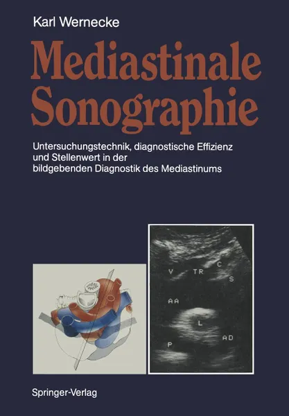 Обложка книги Mediastinale Sonographie, Karl Wernecke