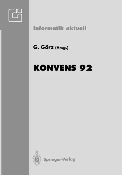 Обложка книги Konvens 92, Günther Görz