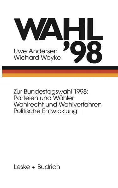 Обложка книги Wahl '98, J. Springer