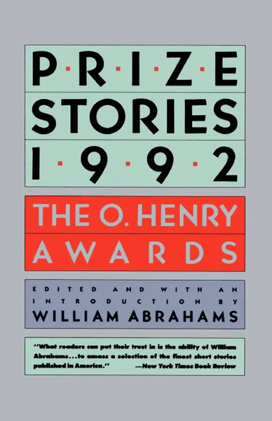 Обложка книги Prize Stories 1992. The O. Henry Awards, William Miller Abrahams