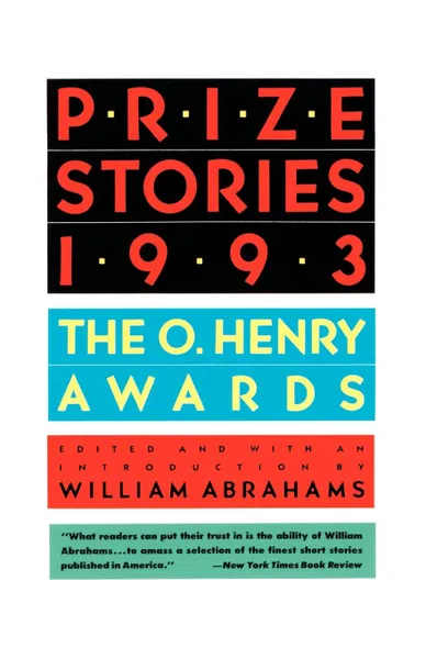 Обложка книги Prize Stories, 1993. The O. Henry Awards, William Miller Abrahams