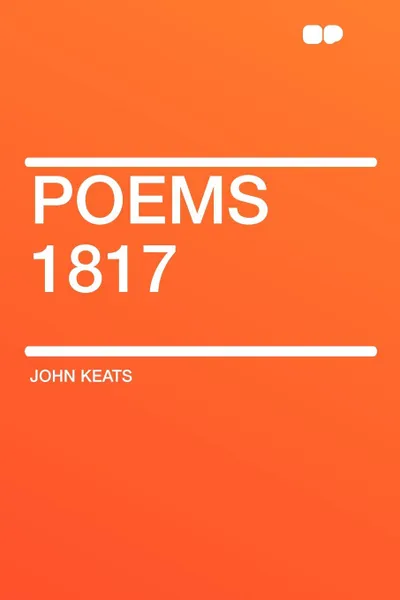 Обложка книги Poems 1817, John Keats