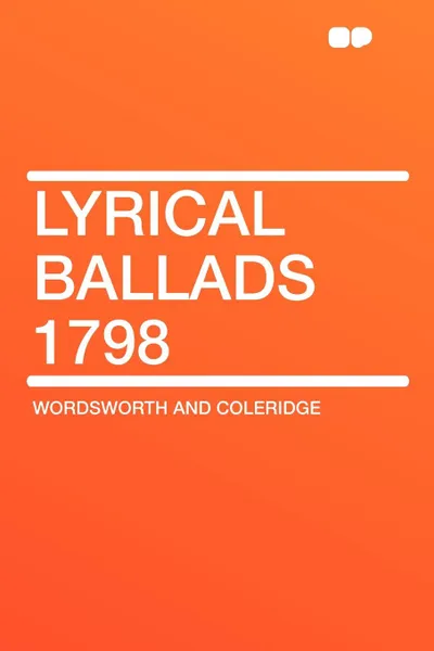 Обложка книги Lyrical Ballads 1798, Wordsworth and Coleridge