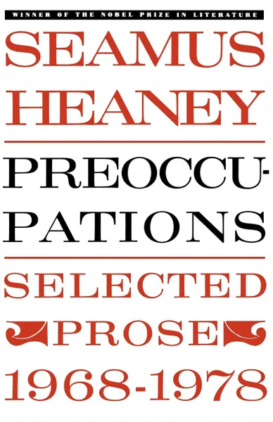 Обложка книги Preoccupations. Selected Prose, 1968-1978, Seamus Heaney