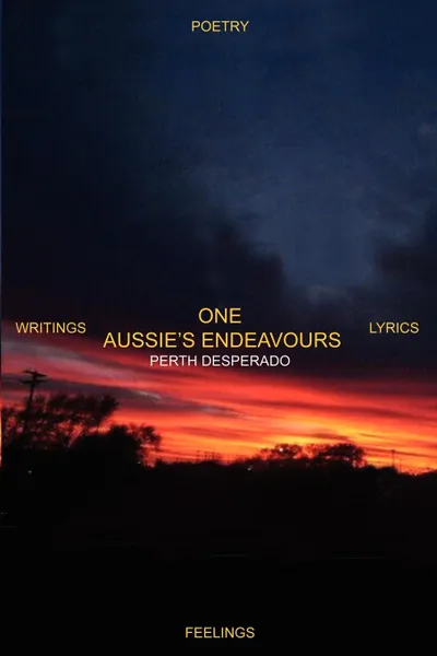 Обложка книги ONE AUSSIE'S ENDEAVOURS. POETRY WRITINGS LYRICS FEELINGS, PERTH DESPERADO