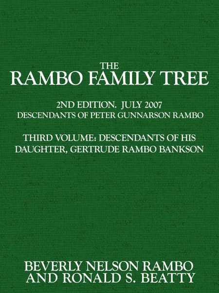 Обложка книги Rambo Family Tree, Ronald S. Beatty, Beverly J. Rambo