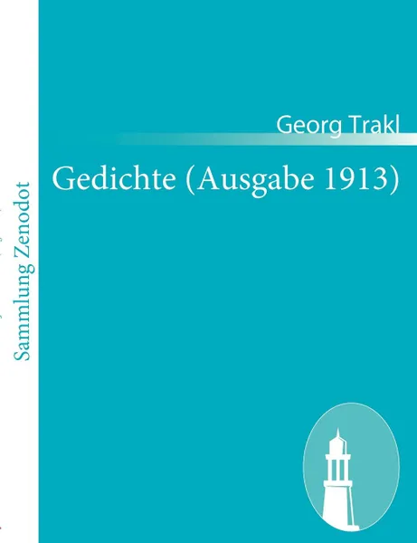 Обложка книги Gedichte (Ausgabe 1913), Georg Trakl