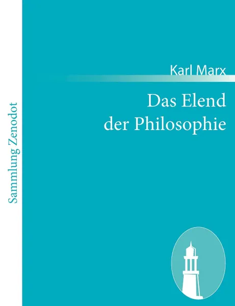 Обложка книги Das Elend der Philosophie, Marx Karl